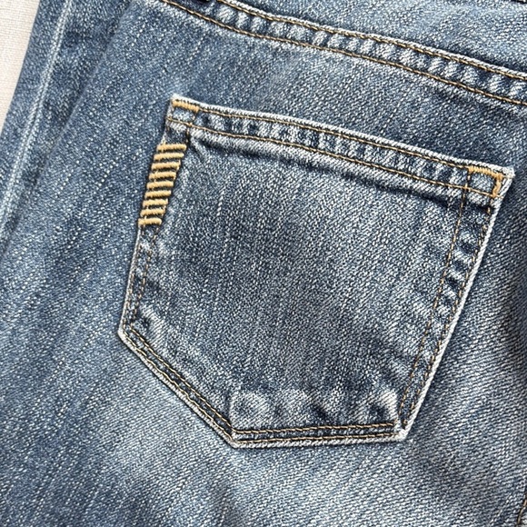 PAIGE Skyline Ankle Peg Blue Jeans with Distressed Details - Picture 9 of 13